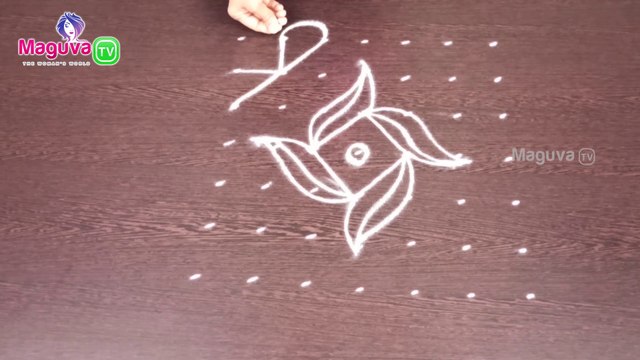 Rangoli with Dots - 7 x 7 Dots || Easy Rangoli Designs with Dots || Kolam with Dots || Maguva TV | Beautiful Festival Rangolis