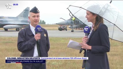 Défilé aérien du 14-Juillet: malgré "une météo délicate", les pilotes "vont s'adapter au mieux"