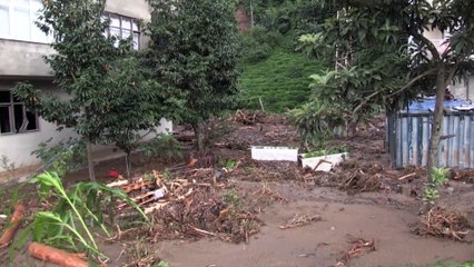 Rize'deki şiddetli yağışın ardından