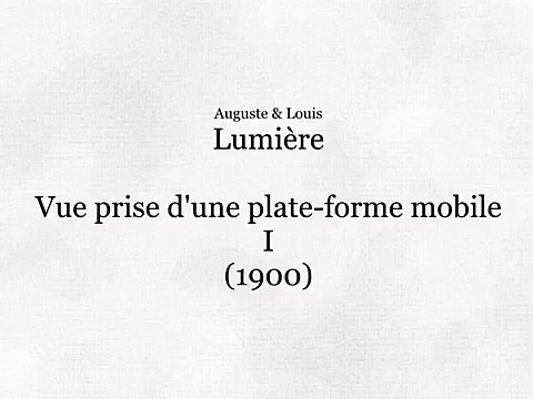 Vue prise d’une plate-forme mobile, I (Vista tomada desde una plataforma móvil, I) [1900]