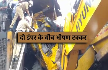 एनसीएल की बी-ब्लाक खदान में दो डंपर के बीच भीषण टक्कर