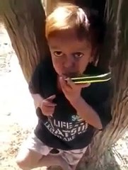 Funny boy abusing 