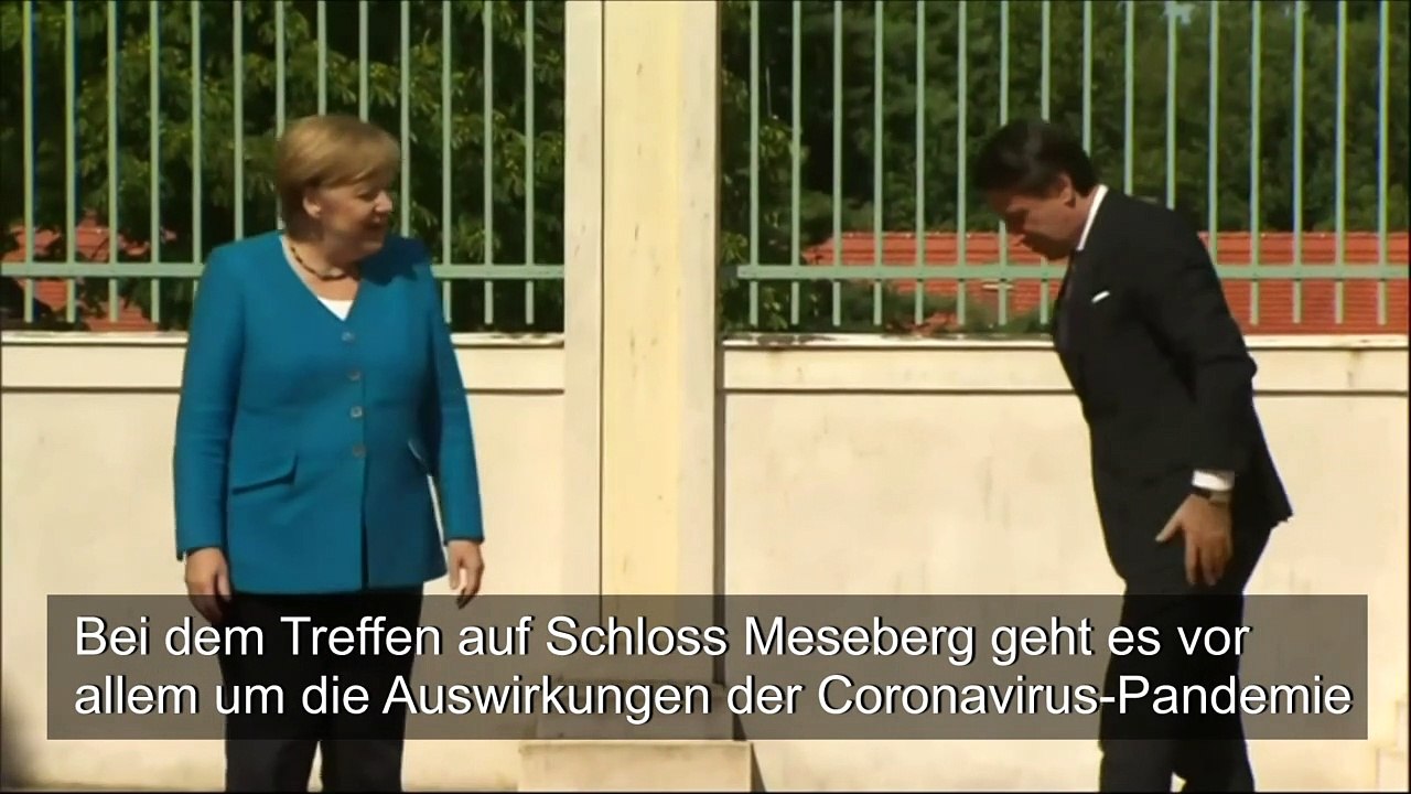 Merkel sichert Italien Hilfe in Wirtschaftskrise zu