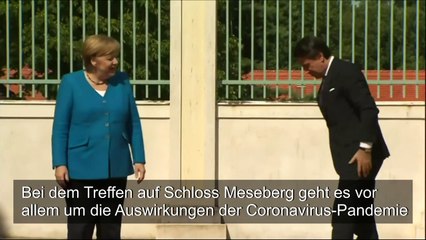 Merkel sichert Italien Hilfe in Wirtschaftskrise zu