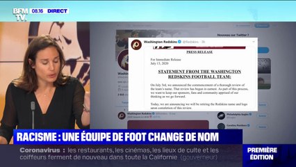 Racisme: aux États-Unis, une équipe de football américain change de nom