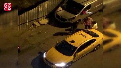 Taksici tartıştığı müşterisini 2 yumrukla yere serdi