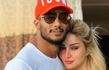 فيديو رومانسي لمحمد رمضان وزوجته