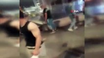 Taksim’de “Dövüş Kulübü” filmini aratmayan meydan kavgası kamerada