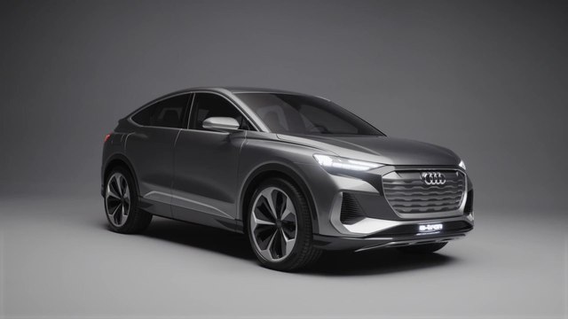 The new Audi Q4 Sportback e-tron concept Design in the studio