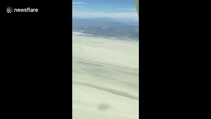 Giant Black Lives Matter mural seen in desert close to Burning Man festival site