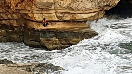 Rescatan en helicóptero a un bañista imprudente en Almería