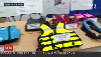 부력 약한데 구명조끼?…"용도 맞는 제품 골라야"