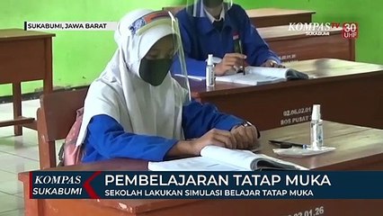 Sekolah Lakukan Simulasi Belajar Tatap Muka