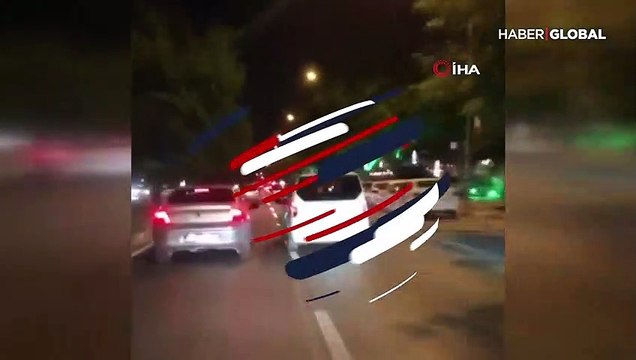 Hem kendini hem trafikteki diğer araçları tehlikeye attı
