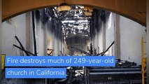 Fire destroys much of 249-year-old church in California, and other top stories from July 14, 2020.