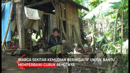 Warga Blitar Swadaya Bantu Nenek Sebatang Kara