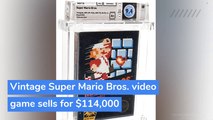 Vintage Super Mario Bros. video game sells for $114,000, and other top stories from July 14, 2020.