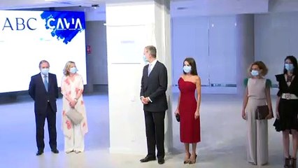 La Reina apuesta por reciclar su estilismo más rompedor en los Premios "Cavia"