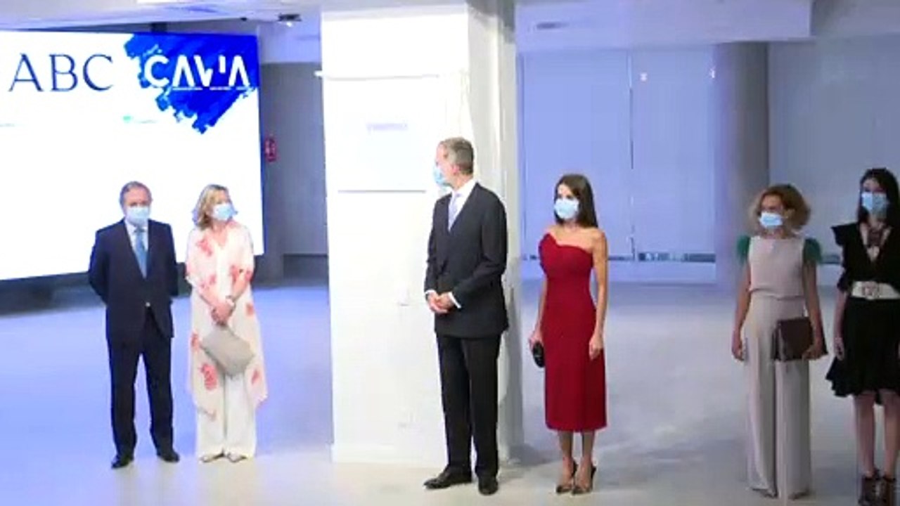 La Reina apuesta por reciclar su estilismo más rompedor en los Premios "Cavia"