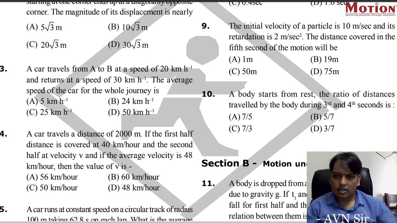 Ex-1 Kinematics solutions
