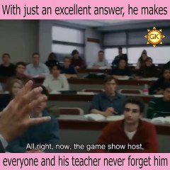 he makes everyone and his teacher never forget him