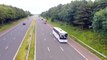 Coach convoy heading to Blackpool on M55