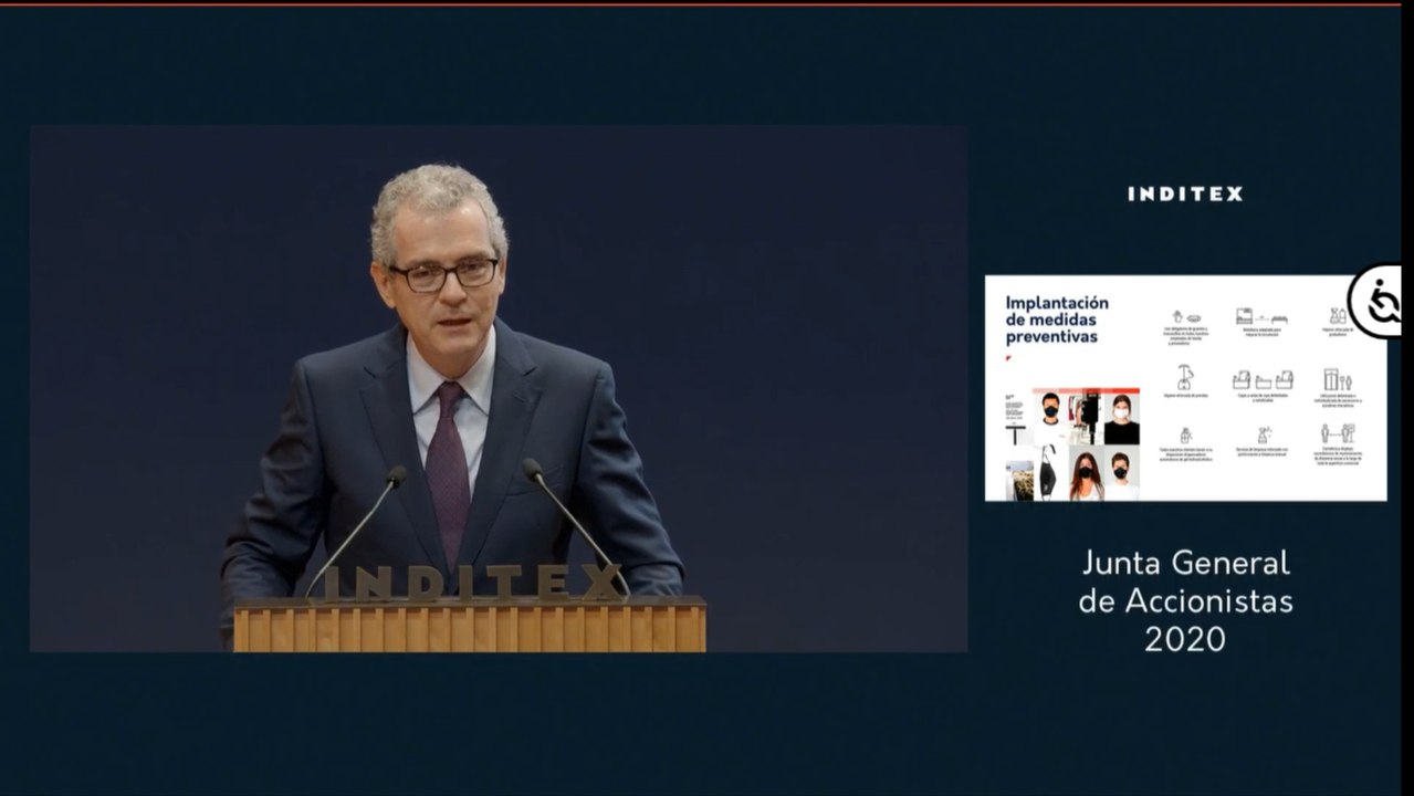 Isla dice que la crisis sanitaria ha puesto de manifiesto la "fortaleza" de Inditex