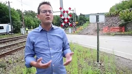 Tilff infrabel construit une route et un pont pour supprimer 2 passages à niveaux