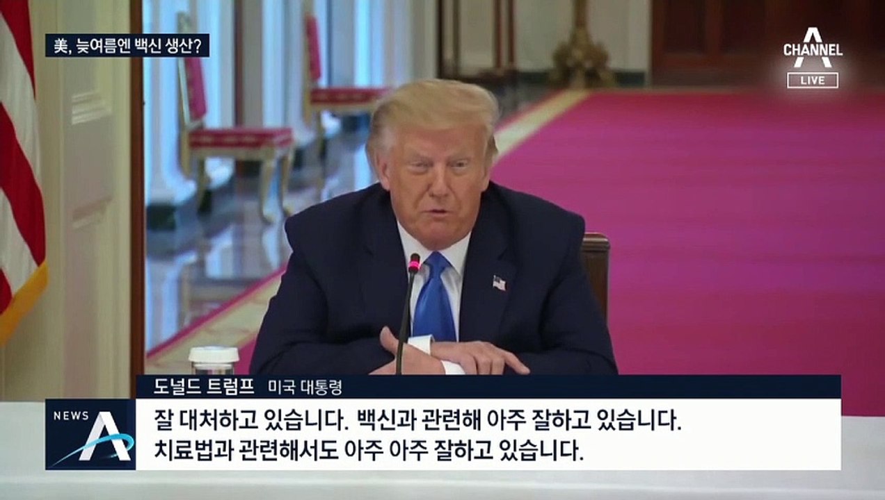 美 보건당국 “코로나 백신, 늦여름엔 생산”…우리 정부는 신중