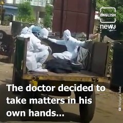 Doctor turns driver to take COVID-19 victim's body for the funeral