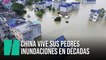 China vive sus peores inundaciones en décadas