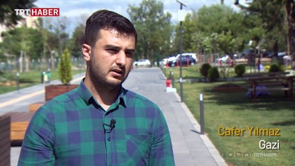 15 Temmuz'da bacağını kaybeden Cafer Yılmaz, hayata sıkı sıkıya tutundu