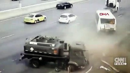 Son Dakika Haberleri: Rusya’da feci kaza kamerada | Video