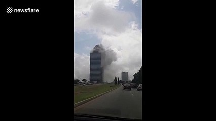 Fire breaks out at World Trade Center in Nigeria's capital city