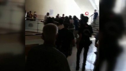 Mersin'de taciz duruşması öncesi arbede