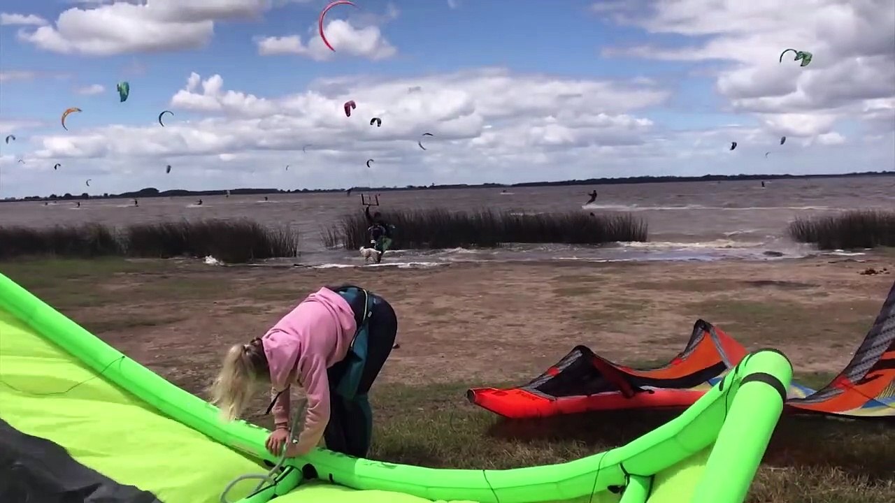 Kitesurf kiteboard en Bs As Laguna de Lobos