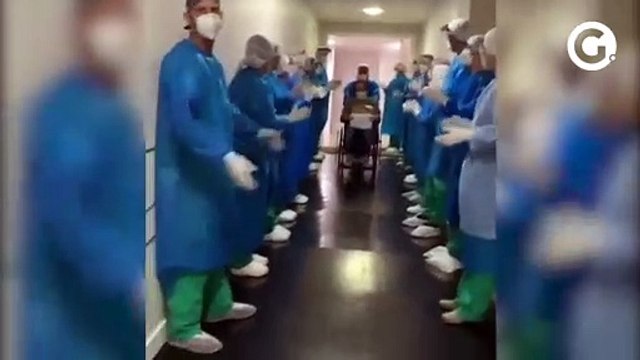 Profissionais de saúde do Sul cantam e emocionam paciente em despedida