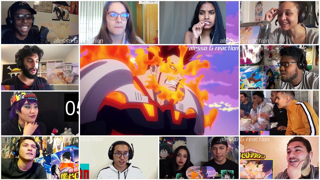 No Cover!!! On Fire!! 10+ Reactors!! My Hero Academia Season 4 Episode 25 Finale Reactions Mashup
