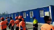 Rönesans Holding'in Rusya'daki şantiyesinde isyan çıktı; işçiler ofisleri bastı