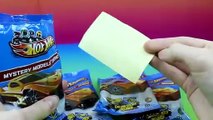 Hot Wheels Mystery Models Series 2 Four Mystery Bags Hot Wheels Cars & Stickers Inside!
