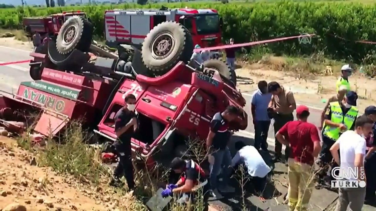 Yangına giden arazöz devrildi, 2 orman işçisi şehit oldu | Video