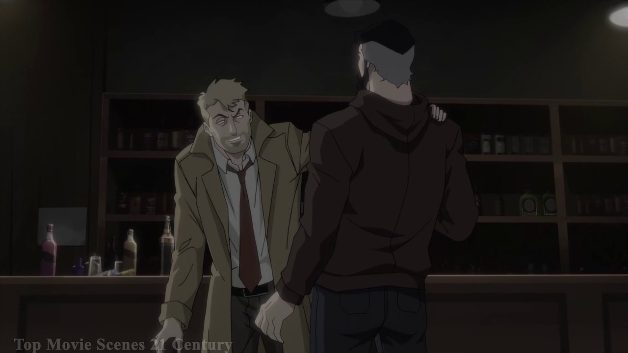 Justice League Dark: Apokolips War (2020) Superman Meets John Constantine Scene [Pub Fight] [4K]
