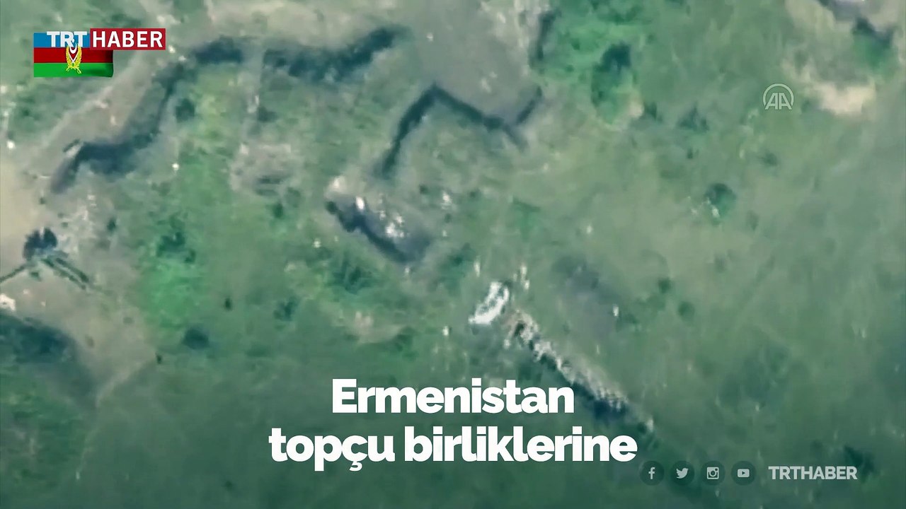 Ermenistan ordusuna ait topçu birliklerinin vurulma anı