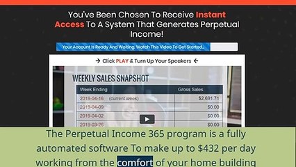 Perpetual Income 365 Software Review for Affiliate Marketers