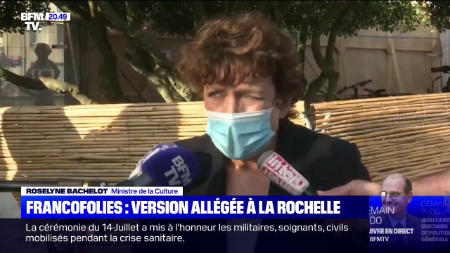 Aux Francofolies, Roselyne Bachelot souhaite qu'il y ait des projets innovants pour la culture