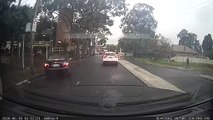 Man Narrowly Dodges Van Crossing the Street