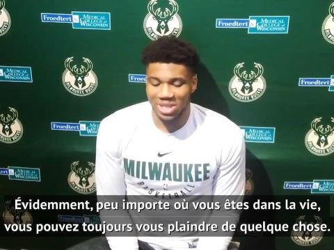 Bucks - Giannis Antetokounmpo : La situation est particulière mais je ne peux pas me plaindre