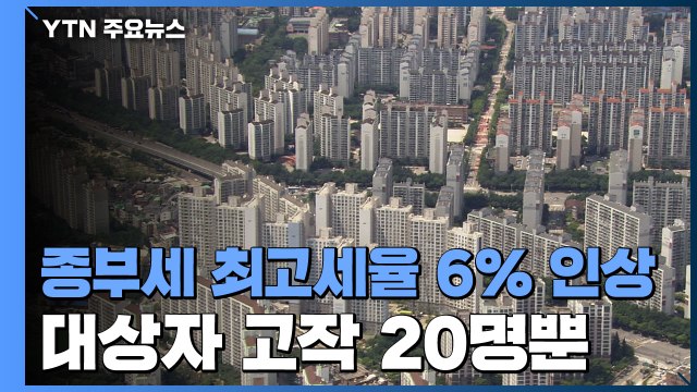 종부세 최고세율 6% 대상자는 고작 20명 ...무늬만 '세금 폭탄' / YTN