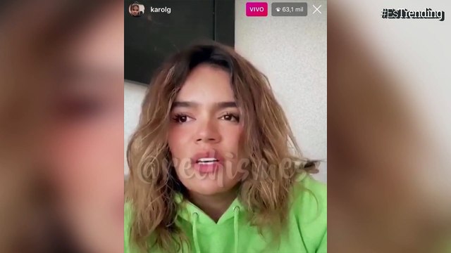 La cantante Karol G se pronunció por primera vez tras dar positivo en la prueba del COVID-19
