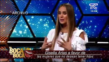 Gisella Arias rompe el silencio y opina sobre las mujeres que no quieren tener hijos